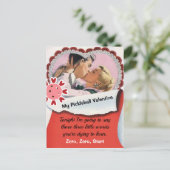 Pickleball Lover Valentijn Drie Kleine Woorden Briefkaart (Staand voorkant)