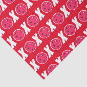 Pickleball Lover Valentijn XOXO Pickleballs Tissuepapier (Detail)