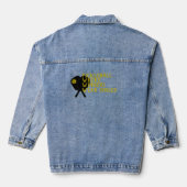 Pickleball Lover's Dream grappige gele slogan Denim Jacket (Achterkant)