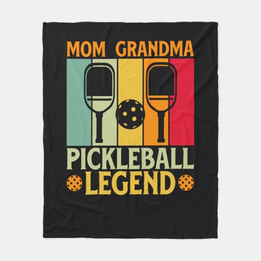 Pickleball Ma 4 Fleece Deken (Voorkant)