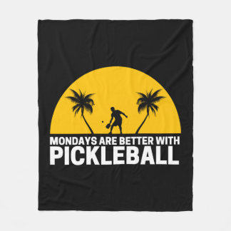 Pickleball Maandagen zijn beter met Pickleball Fleece Deken