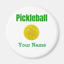 Pickleball Magnet Gepersonaliseerd met Jouw naam Magneet