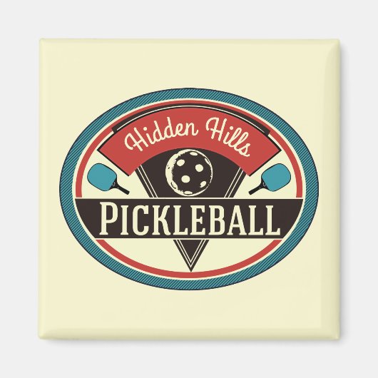 Pickleball Magnet - ontwerp Magneet (Voorkant)