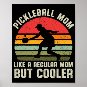 pickleball mam leven augurk bal voor vrouwen poster