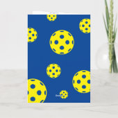 Pickleball mania Carte d'anniversaire pour les jou (Dos)