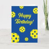 Pickleball mania Carte d'anniversaire pour les jou (Devant)