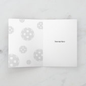 Pickleball mania Carte d'anniversaire pour les jou (Intérieur)