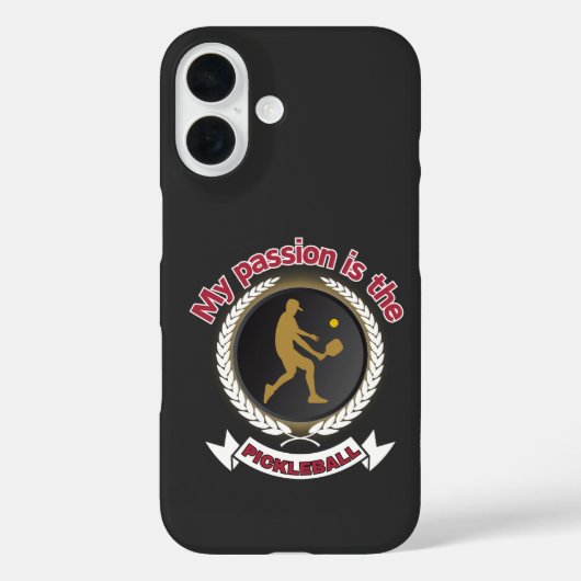 Pickleball Mannelijke Atleet Hof Passie Energie Case-Mate iPhone Case (Achterkant)