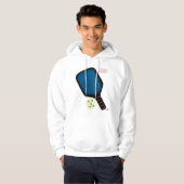 Pickleball Mannen Sweatshirt Hoodie (Voorkant volledig)