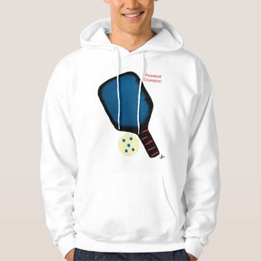 Pickleball Mannen Sweatshirt Hoodie (Voorkant)