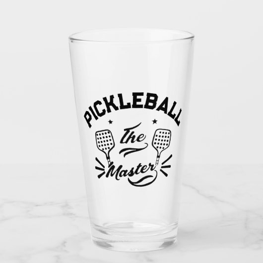 Pickleball Master Glas (Voorkant)