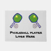 Pickleball mat rug door welcome (Voorkant)