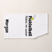 Pickleball me fait jurer - Funny Pickleball (Serviette à main)