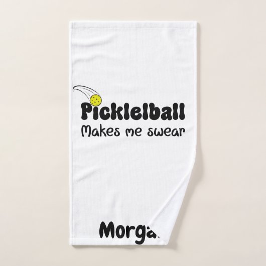 Pickleball me fait jurer - Funny Pickleball (Serviette à main)