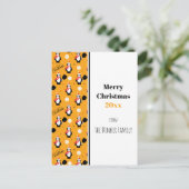 🐧 Pickleball Merry 🎁 Briefkaart (Staand voorkant)