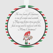 Pickleball Merry kerst Ornament (achterkant)