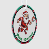 Pickleball Merry kerst Ornament (voorkant)