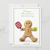 Pickleball 🎄 Merry Kerstmis, aangepaste tekst (Voorkant)