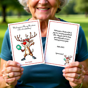 Pickleball 🎄 Merry Kerstmis, aangepaste tekst