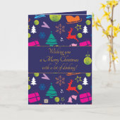 Pickleball 🎄 Merry Kerstmis, aangepaste tekst Kaa Kaart (Gele Bloem)