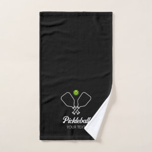 Pickleball met peddels & bal gepersonaliseerd handdoek