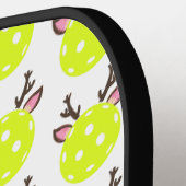 Pickleball met rendier Antlers. Funny Pickleball Paddle (Links Detail)