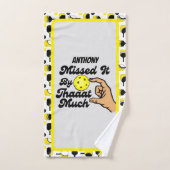 Pickleball Missed It By That Much Personalized (Serviette à main)