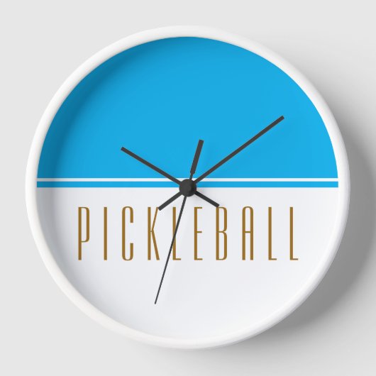 PICKLEBALL Mod Helder Hemelblauw Wit Kleurblok (Voorkant)