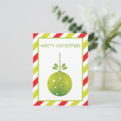 Pickleball moderne, texte personnalisé Carte posta (Debout devant)