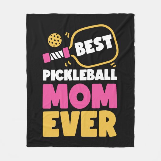 Pickleball Moeder Beste Fleece Deken (Voorkant)