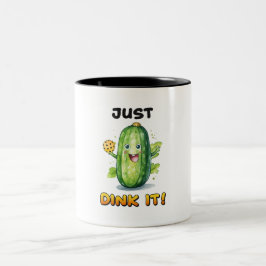 Pickleball Mok, Grappig, Schattig Pickleball Item Tweekleurige Koffiemok