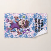 Pickleball Monkey Business, Court Edition Handdoek (Handdoek)