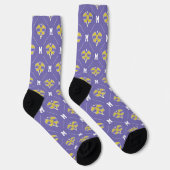 Pickleball Monogram Initiaal Pattern Sokken (Rechts)