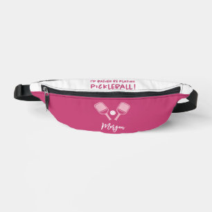 Pickleball Mooie Op Maat Gemaakte Naam Roze Meisje Heuptasje