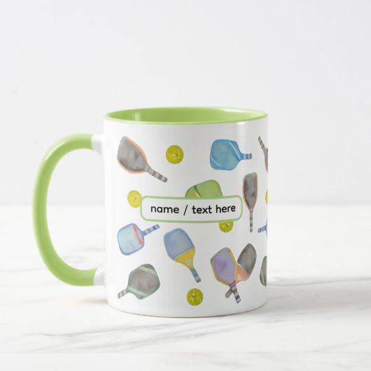 Pickleball Mug – Funny Paddle Pattern Mok (Links)