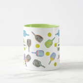 Pickleball Mug – Funny Paddle Pattern Mok (Midden)