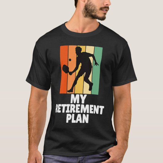 PickleBall My Retirement Plan Dink Legend Cool Gra T-shirt (Voorkant)