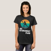 Pickleball My Retirement Plan Dink Legend Paddle T-shirt (Voorkant volledig)