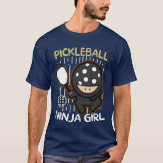 pickleball ninja meisje grappige pickleball sport t-shirt
