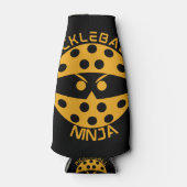 Pickleball ninja - oranje flesjeskoeler (Voorkant)