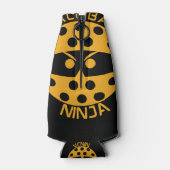 Pickleball ninja - oranje flesjeskoeler (Achterkant)