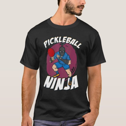 Pickleball ninja Stealth Master Ninja T-shirt (Voorkant)