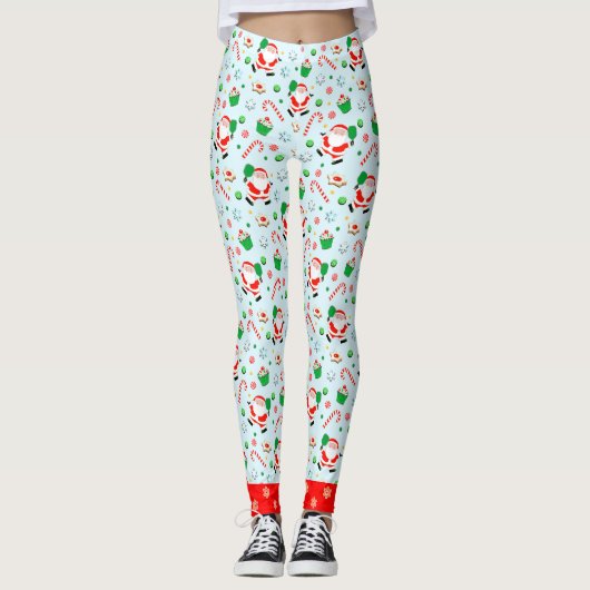 Pickleball Noël Leggings (Devant)