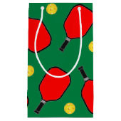 Pickleball Noël petit sac cadeau (Devant)