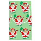 Pickleball Noël petit sac cadeau (Dos)