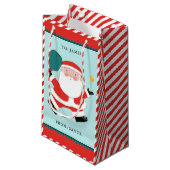 Pickleball Noël petit sac cadeau (Devant Angle)