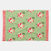 Pickleball Noël serviette de cuisine (Horizontal)