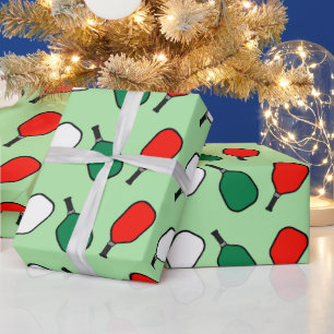 Pickleball Noël Vacances Papier cadeau d'enveloppe