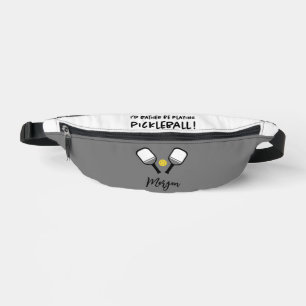 Pickleball Nom personnalisable mignon Sports Gris