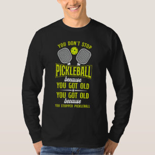 Pickleball Oma Opa Je Stopt Niet Met Pickleba T-shirt